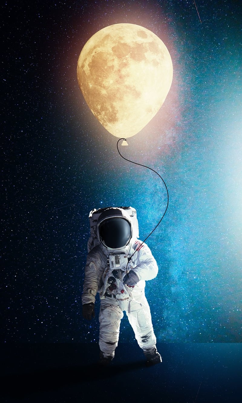 Astronaut with Space Food